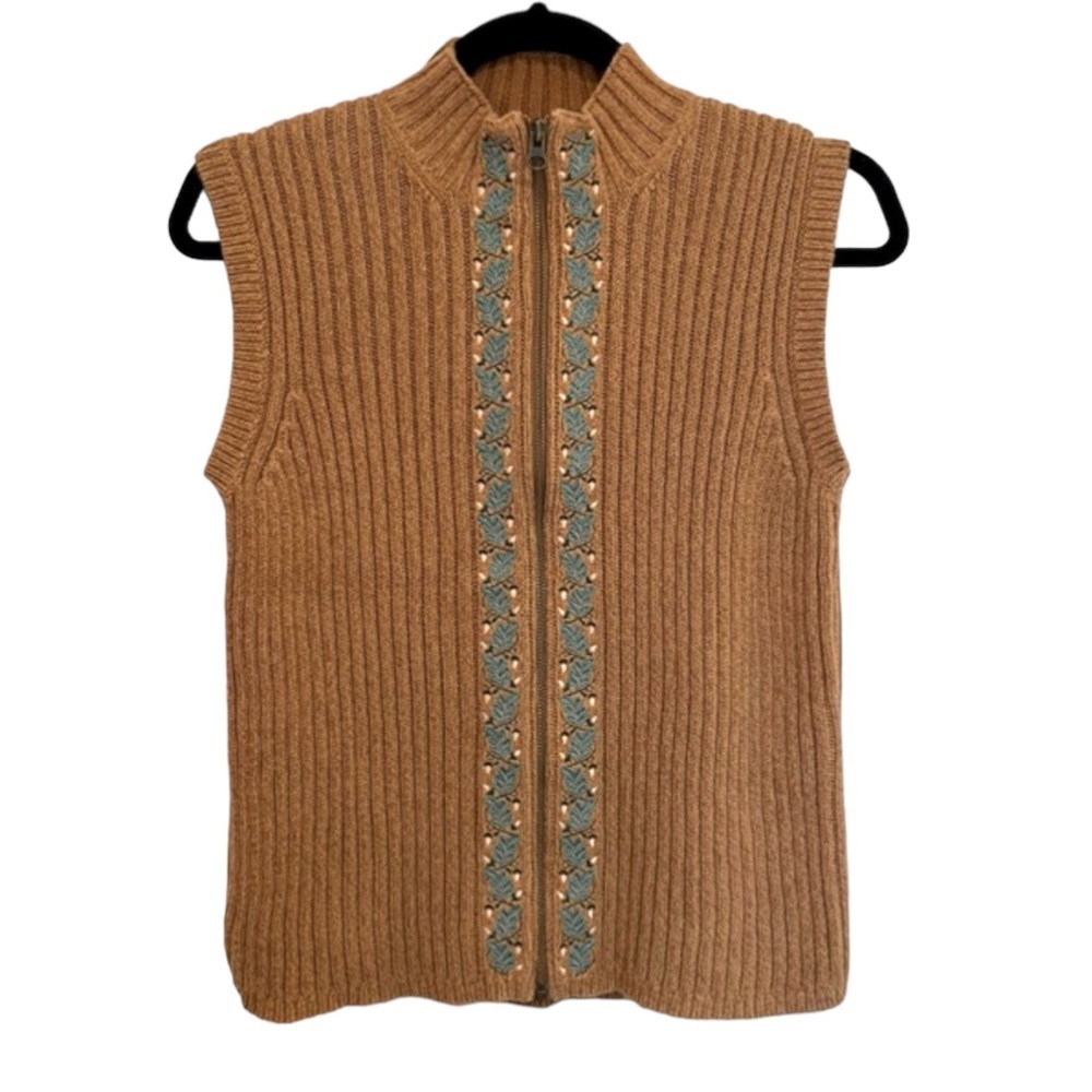Woolrich Clove Full Zip Embroidered Vest